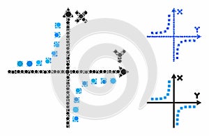 Hyperbola plot Composition Icon of Circles