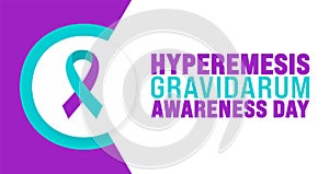 Hyperemesis Gravidarum Awareness Day background template. Holiday concept. use to background, banner, placard, photo