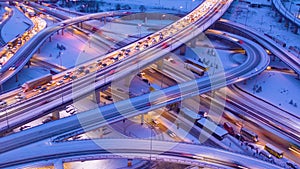 Hyperlapse Time-lapse Traffic on multilevel transport interchanges