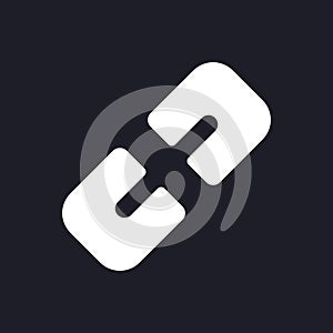 Hyperlink dark mode glyph ui icon