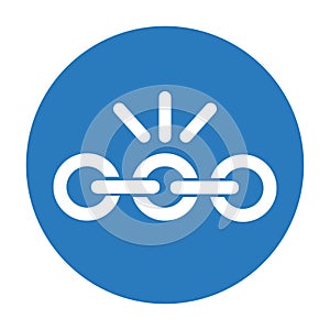 Hyperlink icon, External link blue symbol