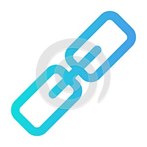 Hyperlink icon in gradient style for any projects
