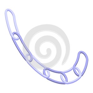 Hyperlink icon, isometric style