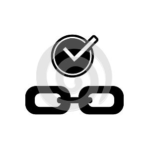Hyperlink icon or logo isolated sign symbol vector illustration