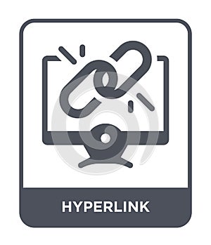 hyperlink icon in trendy design style. hyperlink icon isolated on white background. hyperlink vector icon simple and modern flat