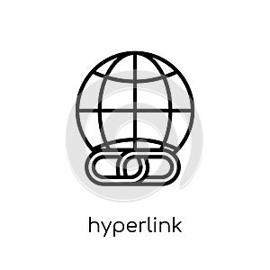 Hyperlink icon. Trendy modern flat linear vector Hyperlink icon