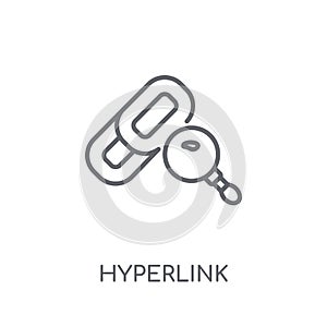 Hyperlink linear icon. Modern outline Hyperlink logo concept on