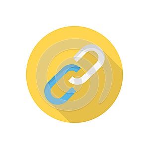 Hyperlink vector flat colour icon