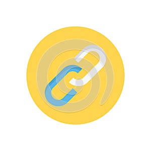 Hyperlink vector flat colour icon