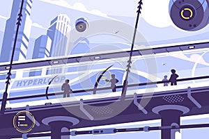 Hyperloop future public transport photo
