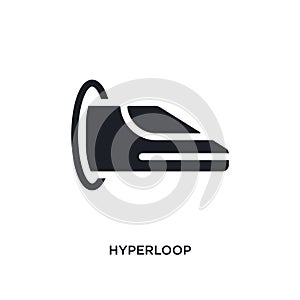 hyperloop isolated icon. simple element illustration from artificial intellegence concept icons. hyperloop editable logo sign photo