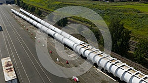 hyperloop test facility in Veendam, The Netherlands. Future of transportation.