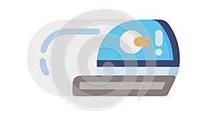 Hyperloop Transport System for High-Speed Travel, vector design Generative AI