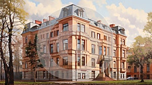 Hyperrealism Of A Nobleman\'s Condominium In Pre-1917 Russia