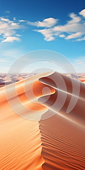 Hyperrealistic Desert Landscape: Stunning Aerial Beach View In 8k photo