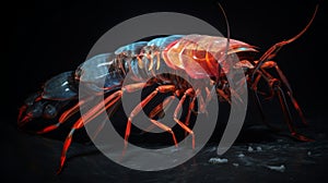 Hyperrealistic Rendering Of Anomalocaris With Scorpion Tail photo