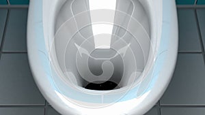 Hyperspace jump in toilet