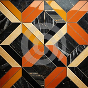 Hyperspace Noir Coral Tile Mosaic With Grit And Grain