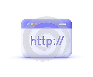 Hypertext Transfer Protocol Concept, HTTP data web page. Web browser, internet communication protocol. photo