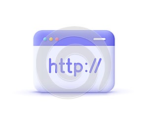 Hypertext Transfer Protocol Concept, HTTP data web page. Web browser, internet communication protocol.