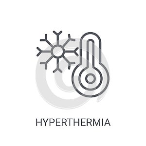 Hyperthermia icon. Trendy Hyperthermia logo concept on white bac