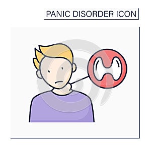 Hyperthyroidism color icon