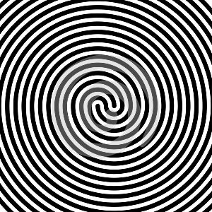Hypno swirl spiral. Hypnosis vector circle tunnel element
