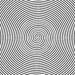 Hypnos Circles Concentric. Abstract concentric circles texture. Vector illustration. Hypnotic swirl spiral background photo