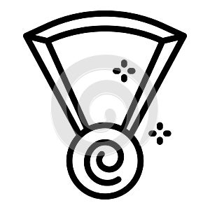 Hypnosis necklace icon, outline style
