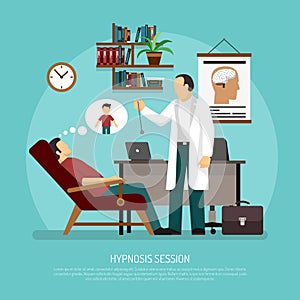 Hypnosis Session Vector Illustration