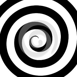 Hypnosis Spiral Pattern. Optical illusion. Vector