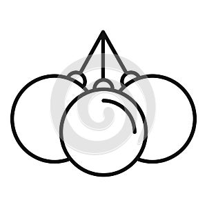 Hypnotherapy pendulum icon, outline style