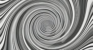 Hypnotic Black and White Spiral Vortex Background