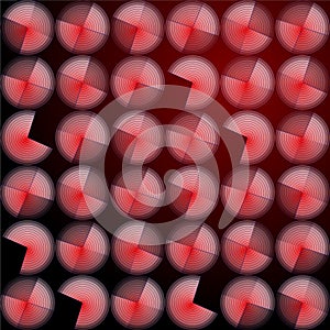 Hypnotic blur cercles draw