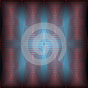 Hypnotic blur cercles, squares and triangles