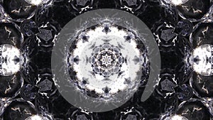 Hypnotic caleidoscope sparkling diamonds rotating