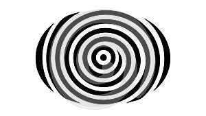 Hypnotic Concentric Spiral, Optical Illusion Graphic, vector design Generative AI