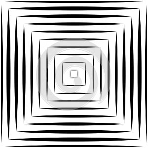 Hypnotic, geometric, repeated pattern vector background