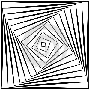 Hypnotic, geometric, repeated pattern vector background