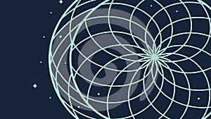 Hypnotic Geometric Spiral Pattern Vector, Abstract Op Art Design, vector design Generative AI