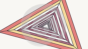 Hypnotic Geometric Triangle Tunnel Pattern Abstract Design, vector design Generative AI