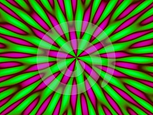 Hypnotic green abstract