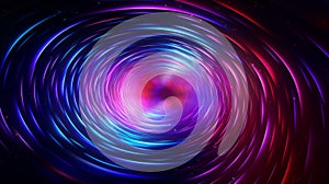 Hypnotic hyper space tunnel with vibrant cosmic colors