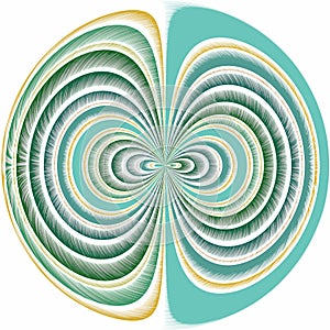 Hypnotic illustration isolated on white background