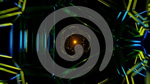 Hypnotic Neon Rhythm Radiant VJ Loop