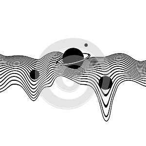 Hypnotic optical vector illustration