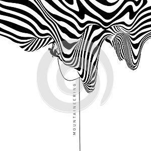 Hypnotic optical vector illustration