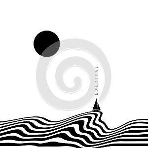 Hypnotic optical vector illustration