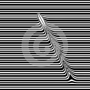 Hypnotic optical vector illustration