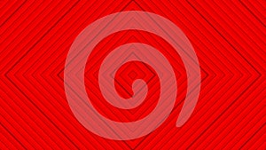 Hypnotic rhythmic movement red stripes kaleidoscope.